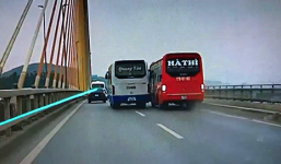 Công an xác minh xe khách đuổi nhau náo loạn cầu Bãi Cháy