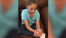 Clip: Bé gái Mỹ dạy cách cởi trói tay chưa đầy 1 phút