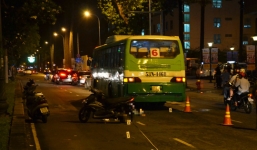 Xe buýt cán tử vong người đàn ông trong đêm