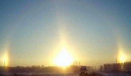 3 mặt trời xuất hiện cùng lúc tại Trung Quốc