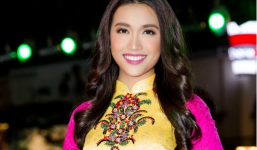 Á hậu Lệ Hằng gây thương nhớ với áo dài truyền thống