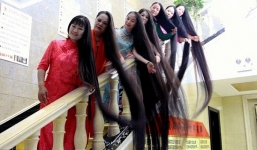 Kinh ngạc 7 người phụ nữ nuôi tóc suốt 20 năm không cắt