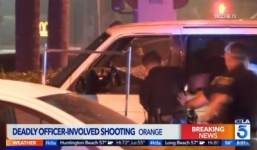 Video: Cảnh sát Mỹ phun vòi rồng, ép nghi phạm ra khỏi xe