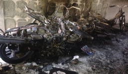 Nhậu say, tự châm lửa đốt nhà mình