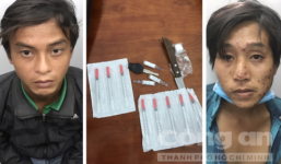 Trinh sát đặc nhiệm bị 2 con nghiện nhiễm HIV dùng dao tấn công