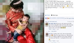 'Cô dâu bỉm sữa' cho con bú trong ngày cưới gây xôn xao MXH