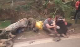 Xe 3 bánh va chạm với xe tải, nữ du khách Mỹ tử vong