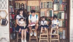 Gia đình Lý Hải - Minh Hà chịu khó khoe con đáng yêu