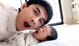 Đan Trường hào hứng khoe ảnh con trai đầu lòng tròn 1 tháng tuổi