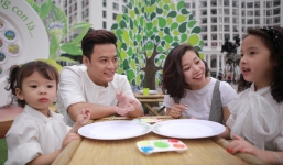 Lần xuất hiện hiếm hoi của Hồng Đăng bên vợ con trong sự kiện