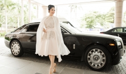 Lý Nhã Kỳ đi siêu xe, đẹp như bà hoàng
