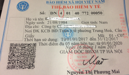 Nhìn vào thẻ BHYT biết mức hưởng bảo hiểm là bao nhiêu \%