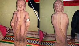 Tượng đá được phát hiện ở Huế có thể làm từ máy công nghiệp