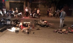 Hải Phòng: 2 xe máy đấu đầu trong đêm, ít nhất 2 người tử vong