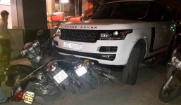 Hà Nội: Nghi vấn cướp xe Range Rover bỏ chạy, gây tai nạn liên hoàn