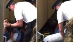 Video: Phi công Mỹ tát vào mặt một phụ nữ để can ẩu đả