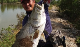 Câu được cá nặng 8kg bằng mồi nhựa