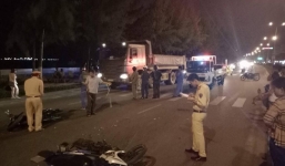 2 xe máy đâm nhau, 3 người nguy kịch