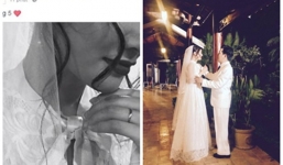 Nhã Phương đeo nhẫn, mặc váy cưới chuẩn bị kết hôn với Trường Giang?