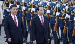 Trung Quốc bắn 21 phát đại bác chào đón Chủ tịch nước Trần Đại Quang