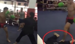 Video: Cao thủ phái Võ Đang bị võ sĩ quyền anh hạ knock out trong nháy mắt
