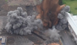 Video: Bom 226kg từ thời Thế chiến II bị kích nổ ở Anh