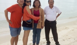 Trường Giang đưa cả gia đình vợ sắp cưới về biệt thự Phú Quốc nghỉ dưỡng