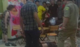 10 côn đồ truy sát trước quán trà sữa, một người trọng thương