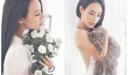 Ngắm vẻ gợi cảm 'đốt' con mắt của vợ ca sĩ Việt Hoàn