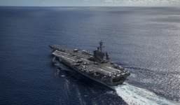 Nhóm tác chiến tàu sân bay Mỹ rời bán đảo Triều Tiên