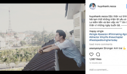 Sau 3 năm yêu Hoàng Oanh, Huỳnh Anh bất ngờ đăng status thông báo đang độc thân