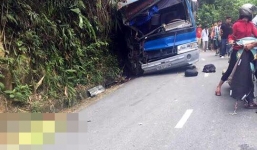 Vĩnh Phúc: Xe chở học sinh đâm vào vách núi, 5 người thương vong