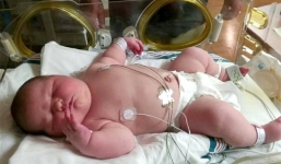 Bé sơ sinh khổng lồ nặng 6kg ra đời ở Mỹ
