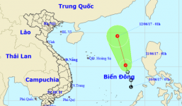 Áp thấp giật cấp 8 tiếp tục mạnh thêm