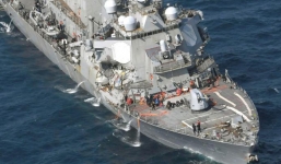 Chuyên gia quân sự nhận định nguyên nhân chiến hạm Mỹ đâm tàu hàng Philippines