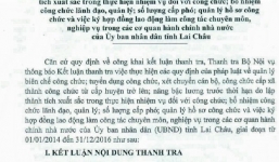 Bộ Nội vụ đề nghị Lai Châu thu hồi 28 quyết định tuyển dụng sai