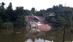 Biệt thự 4 tỷ nâng cấp từ nhà cấp 4 đổ sập xuống ao