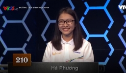 Lâu lắm rồi mới có cảnh nữ sinh đạt vòng nguyệt quế đứng giữa 3 chàng trai tại Đường lên đỉnh Olympia