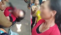 Nghệ An: Người phụ nữ bị người dân dí dao vào cổ yêu cầu khai báo việc bắt cóc trẻ em
