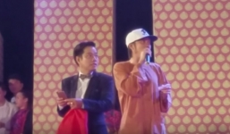 Đang biểu diễn, Hoài Linh bị khán giả chọi đá lên sân khấu