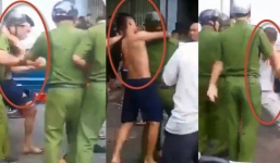 Xác minh clip con kẹp cổ, bố xăm trổ đánh công an tới tấp ở Hà Giang