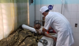 Phó trưởng công an xã bị truy sát gãy xương tay trong lúc tuần tra