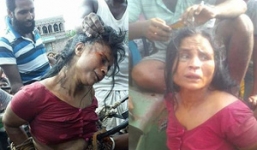 Nghi bắt cóc trẻ con, người phụ nữ tâm thần bị đám đông lột quần áo, ném đá tới chết