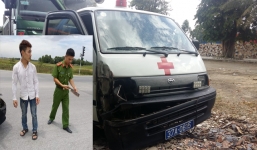 Va chạm giao thông, tài xế xe cứu thương đuổi chém tài xế xe tải