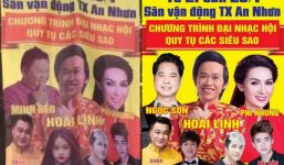 Sự thật đằng sau tấm áp phích quảng cáo có hình Minh Béo, Tùng Sơn đặt cạnh Hoài Linh?