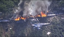 Máy bay quân sự Mỹ 'nổ tung' trên không, toàn bộ 16 người thiệt mạng