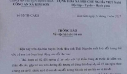 Thông báo 'bắt cóc trẻ em ở Thái Nguyên': Xã, huyện bất nhất thông tin
