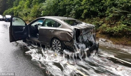 Kinh hoàng cảnh hơn 3,4 tấn lươn đổ nhầy nhụa ra đường 