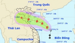 Bão số 2 giật cấp 10 hướng vào Nam Định - Nghệ An