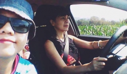 Cặp mẹ con cùng mê phượt, mẹ dạy còn bằng thơ, con gọi mẹ bằng 'mụ'